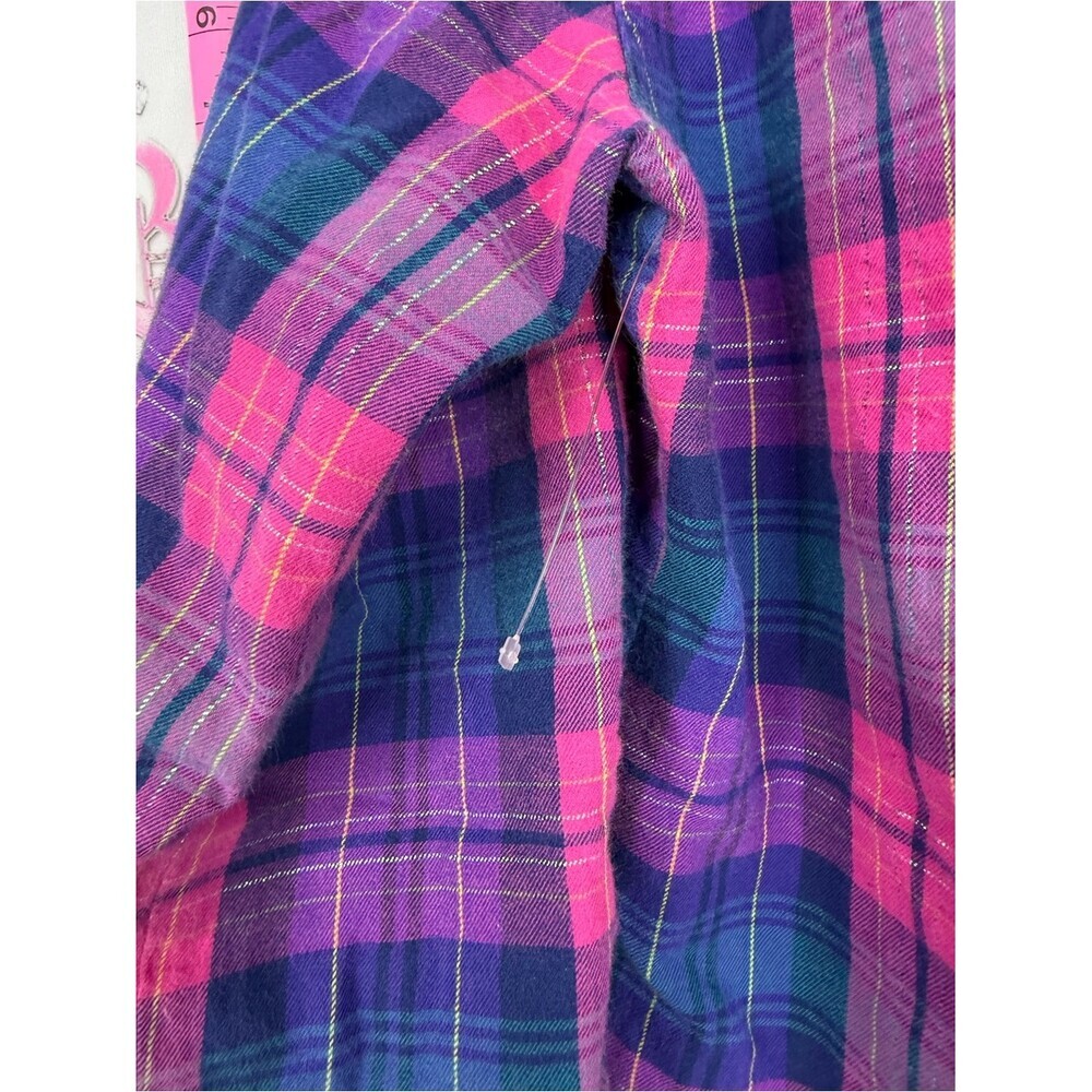 Victoria's Secret shirt Pink & Purple Plaid Button-Down Shirt - Picture 7 of 11
